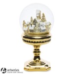 Szklana kula na złotej podstawie 124951