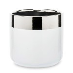 Osłonka ceramiczna biało-srebrna 131719