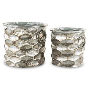 Komplet metalowych srebrnych osłonek 141095