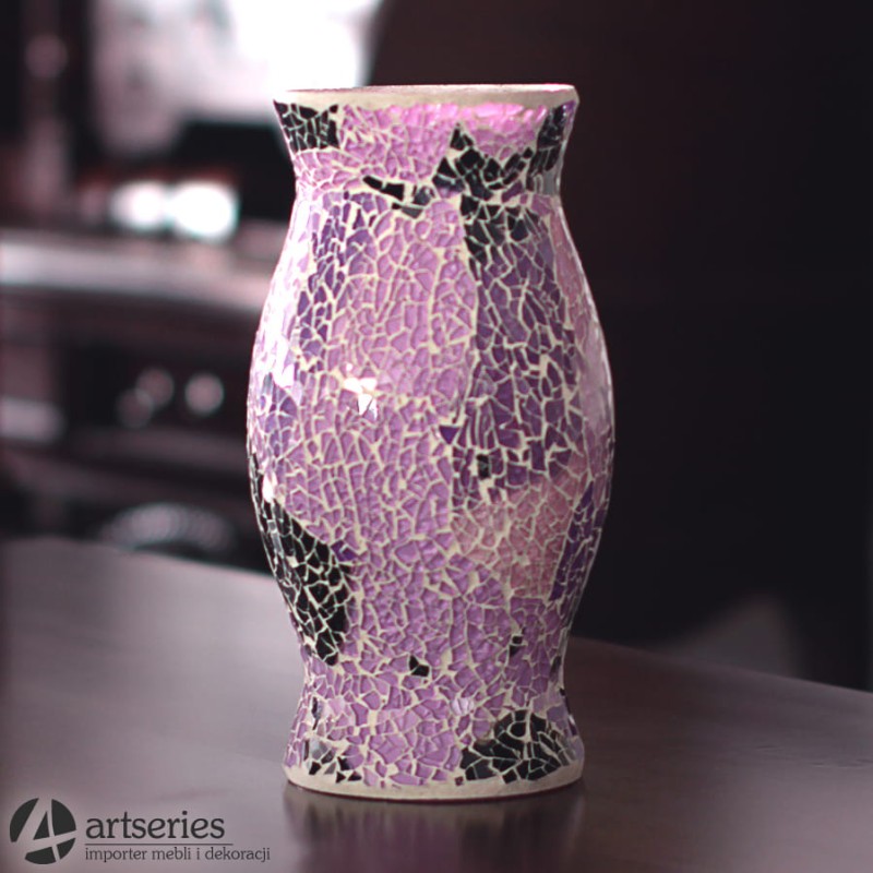 Kielich z witrażu w kolorze fiolet mm04j