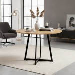 Stół Okrągły Jadalniany Kuchenny LOFT Do Salonu 80cm