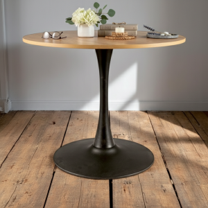 STÓŁ OKRĄGŁY KUCHENNY NOWOCZESNY 80cm LOFT STOLIK DO SALONU KUCHNI JADALNI