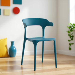 Tanie krzesło ażurowe turkusowe nowoczesne do domu ogrodu