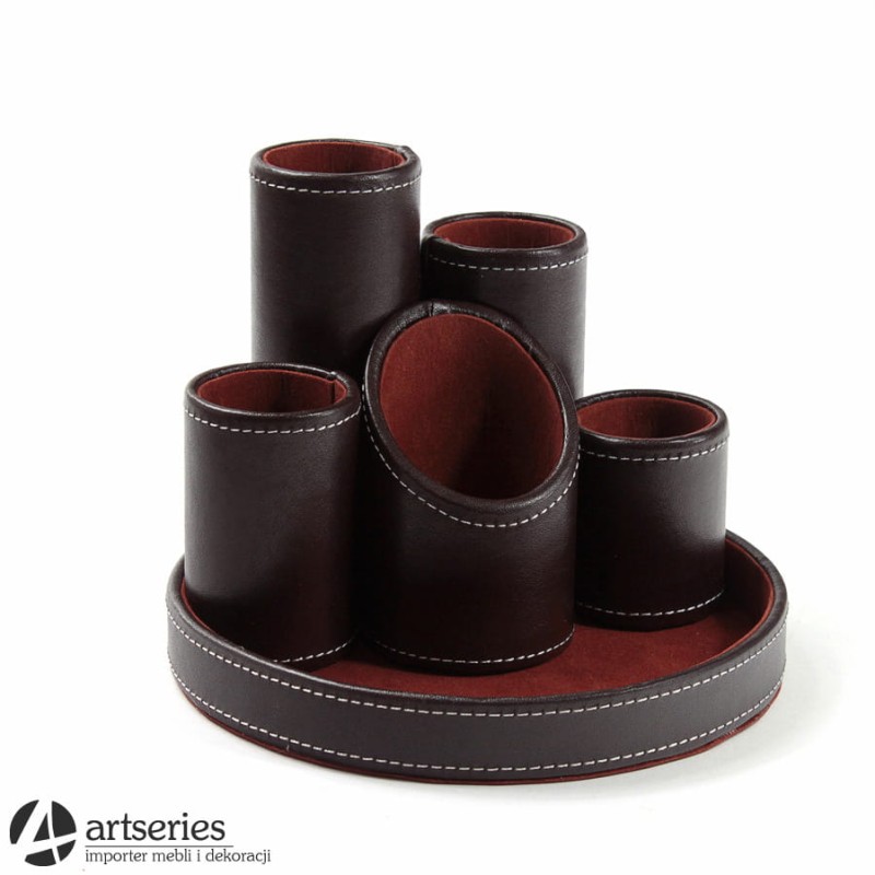 Skórzany organizer na długopisy 90257