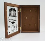 Skrzynka na klucze; szkatułka drewniana 66801