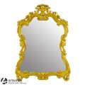 Lustro z złotej ramie 123013