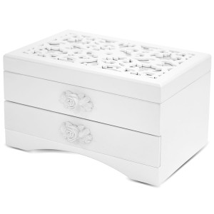 Piękna, drewniana szkatułka na biżuterię 116361