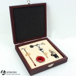 Przybornik do wina 555154, szkatułka wykonana z drewna