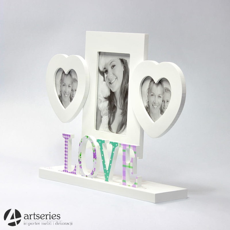 Biała ramka LOVE 86679