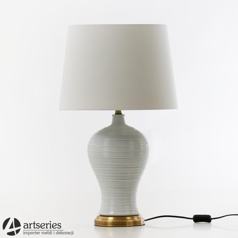 108031 - Lampa biała, ceramiczna 